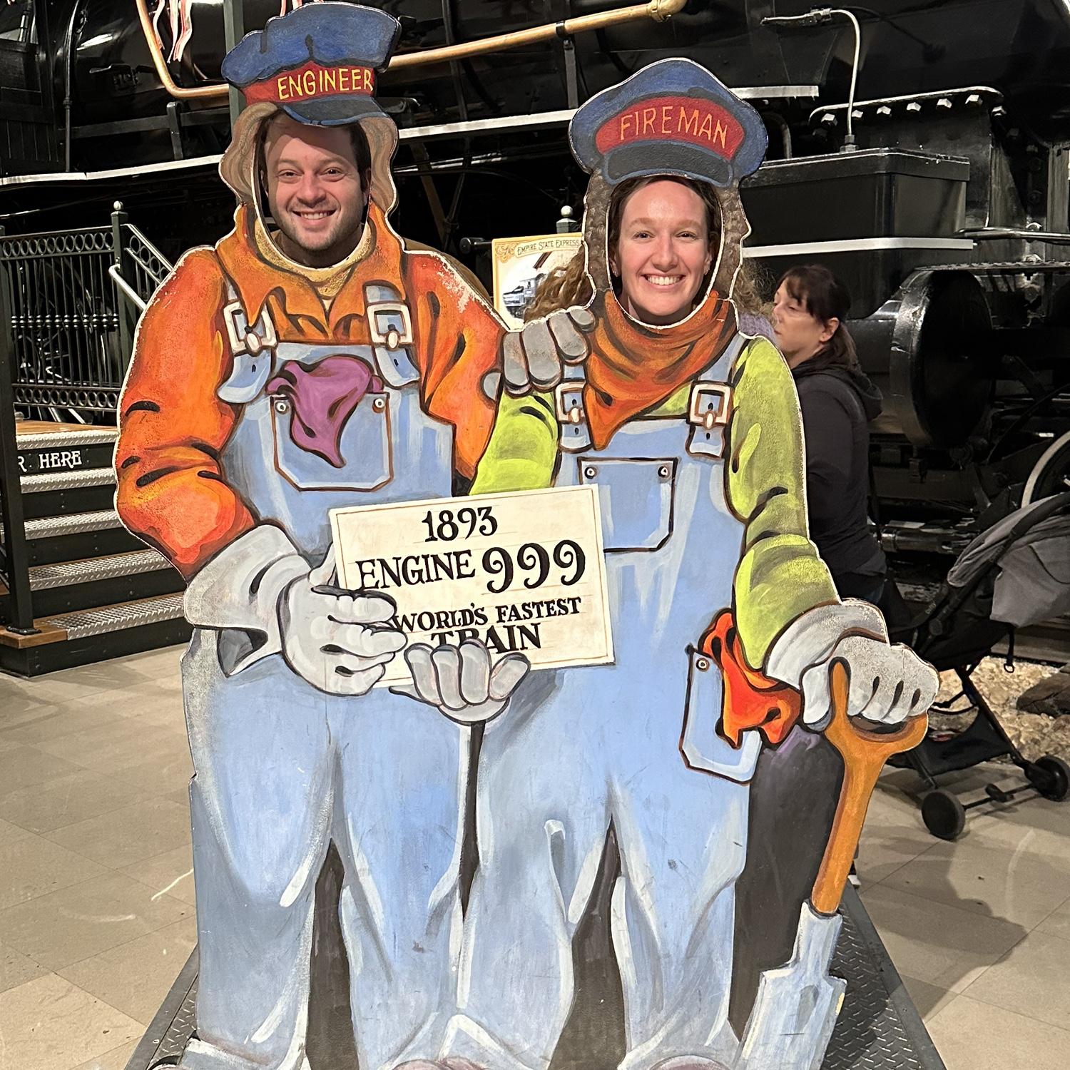 A couple of dorks at a museum