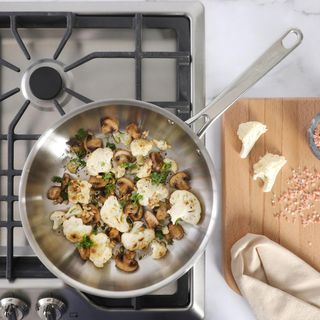 Kitchen Essentials Chef's Deck Stainless Steel Frying Pan