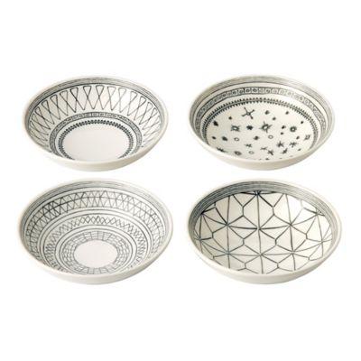 ED Ellen DeGeneres Crafted by Royal Doulton® Grey Lines 5.5-Inch Bowls (Set of 4)