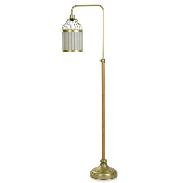 Bee & Willow™ Birdcage Floor Lamp in Antique Brass