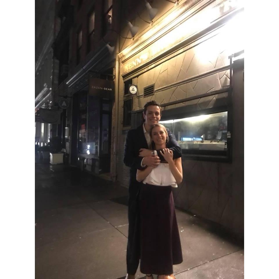 Visiting the site of our first date, Ken's Broome Street Tavern, NY, NY.