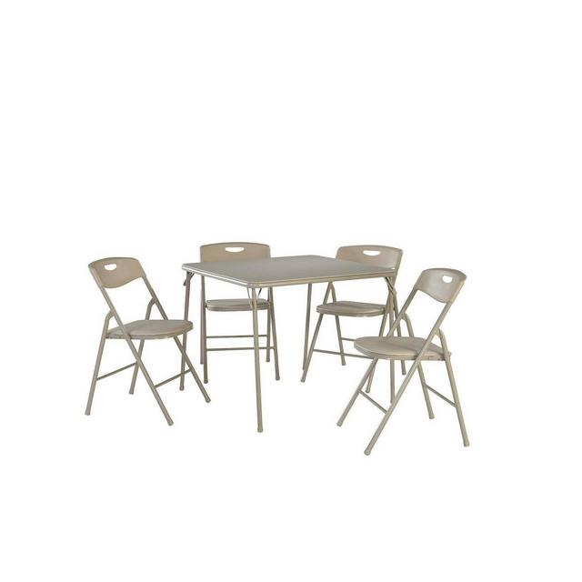 5pc Folding Table and Chair Set Antique Linen - Room & Joy