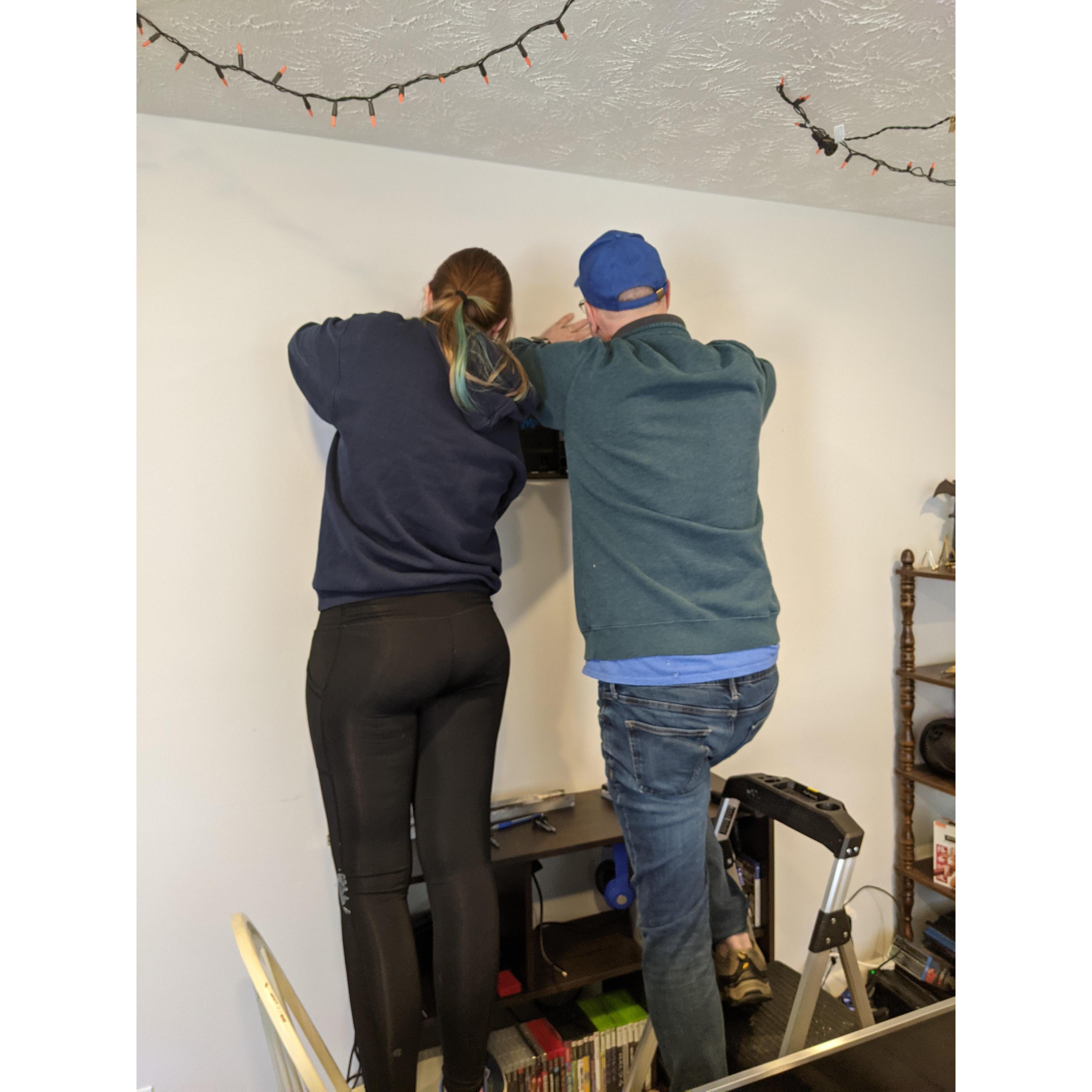 Thank goodness for Moms and Dads. They help us with all our home improvement projects!
