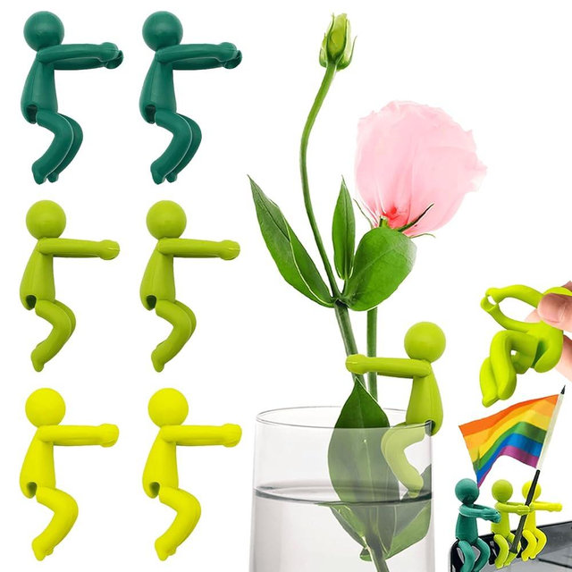 Plant Propagation Buddy - Cute Plant Support for Sprouts, Stems, and Cuttings; 6PCS Leaf Friend Plant Stem Support；Fun and Decorative Indoor Accessories; Ideal Gifts for Plant Lovers