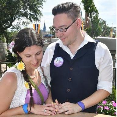 During anniver-birth-engagement weekend. 
Photoshoot at Snow White's wishing well.