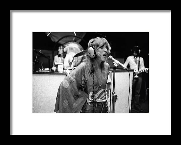 Photo Of Stevie Nicks And Fleetwood Mac Framed Print