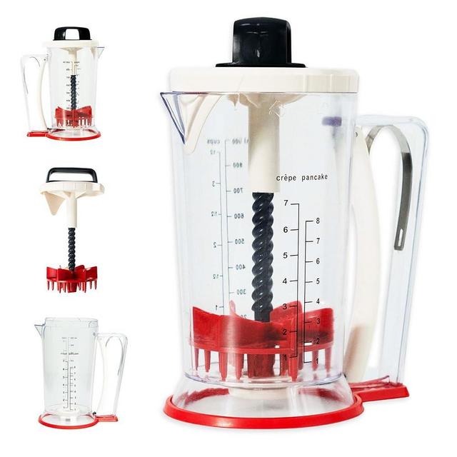 New 2024 - Batter Mixer and Dispenser AvApro - Innovative Design - Pancake Batter Dispenser - Pancake Dispenser - Pancake Mix Dispenser - Batter Dispenser With Squeeze Handle - 900ml, BPA Free.