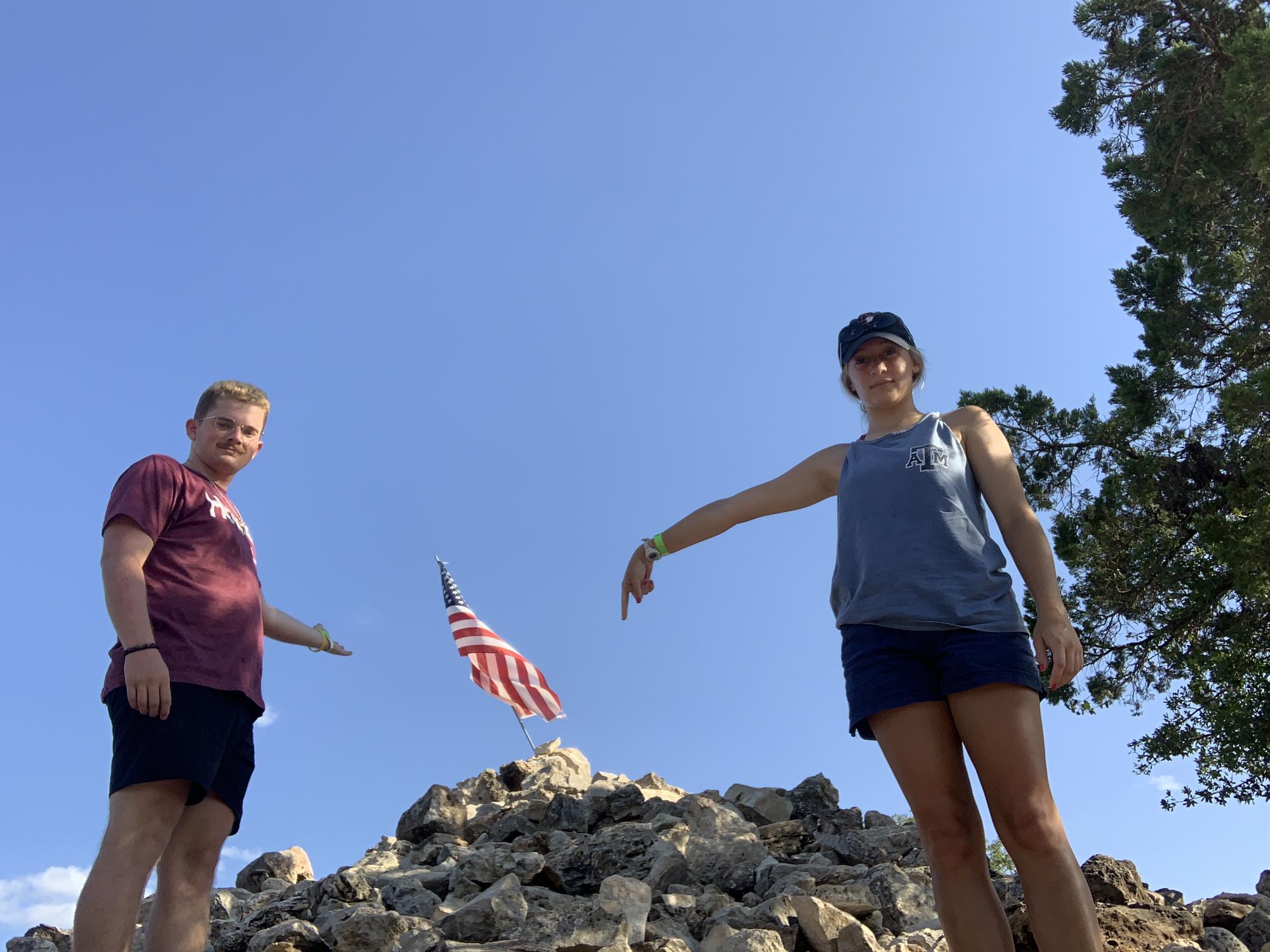 Don’t be fooled! We are super sweaty in this pic!