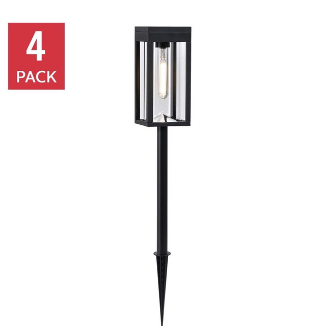Lutec Solar LED Pathway Lights, 4-pack