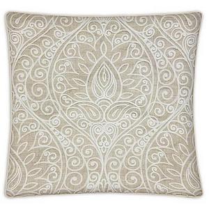 Whitney Square Throw Pillow in Natural (Set of 2)