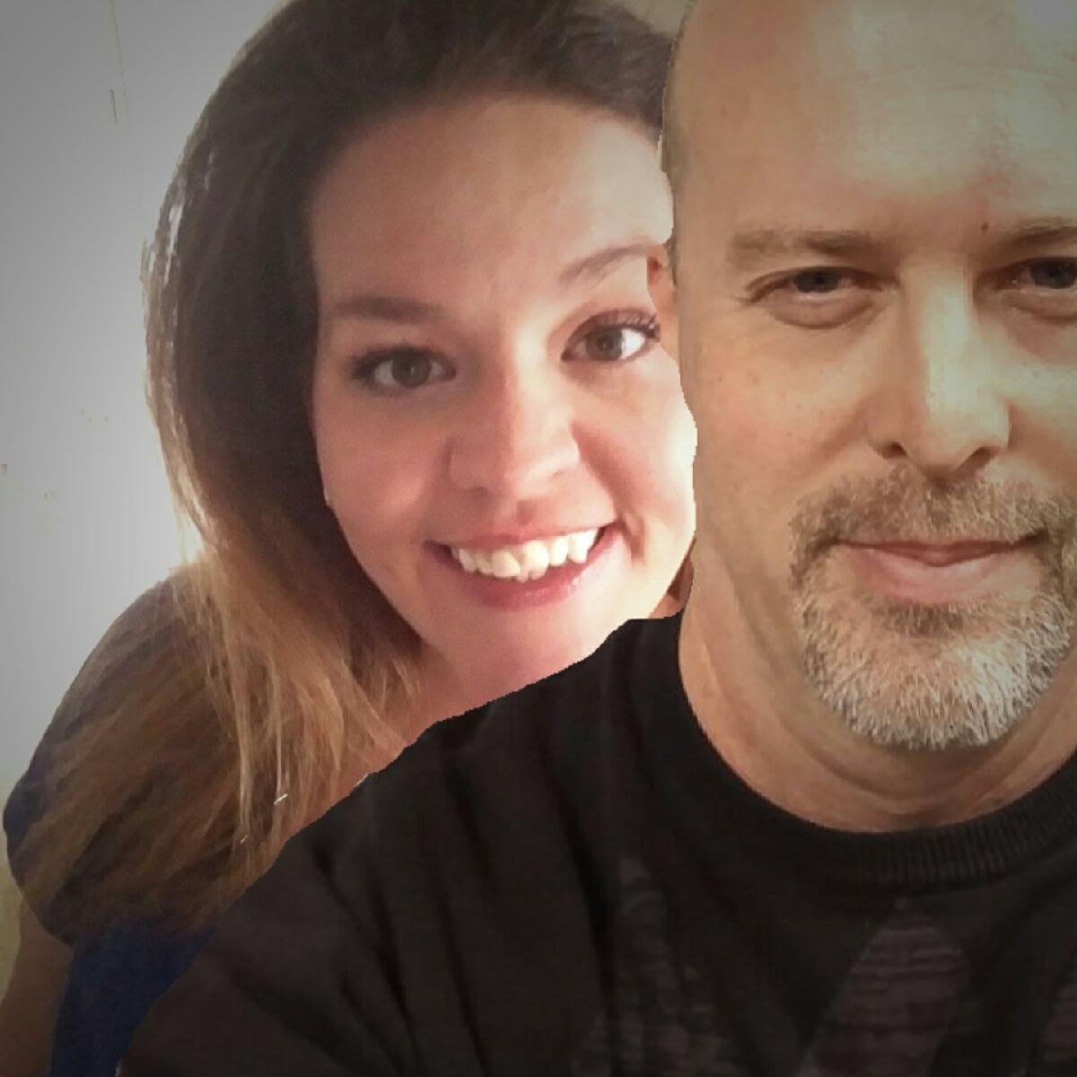 Before we actually met, Erin Photoshopped these two photos together so to see what we would like as a couple. Guess it worked!