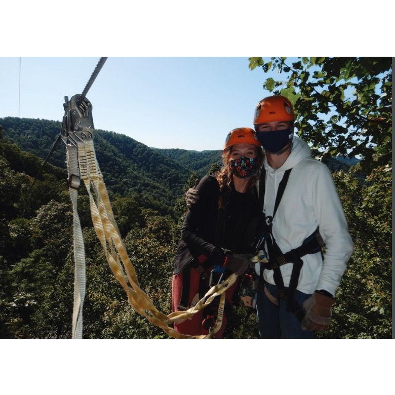 Zip lining for Robbie's 19th birthday