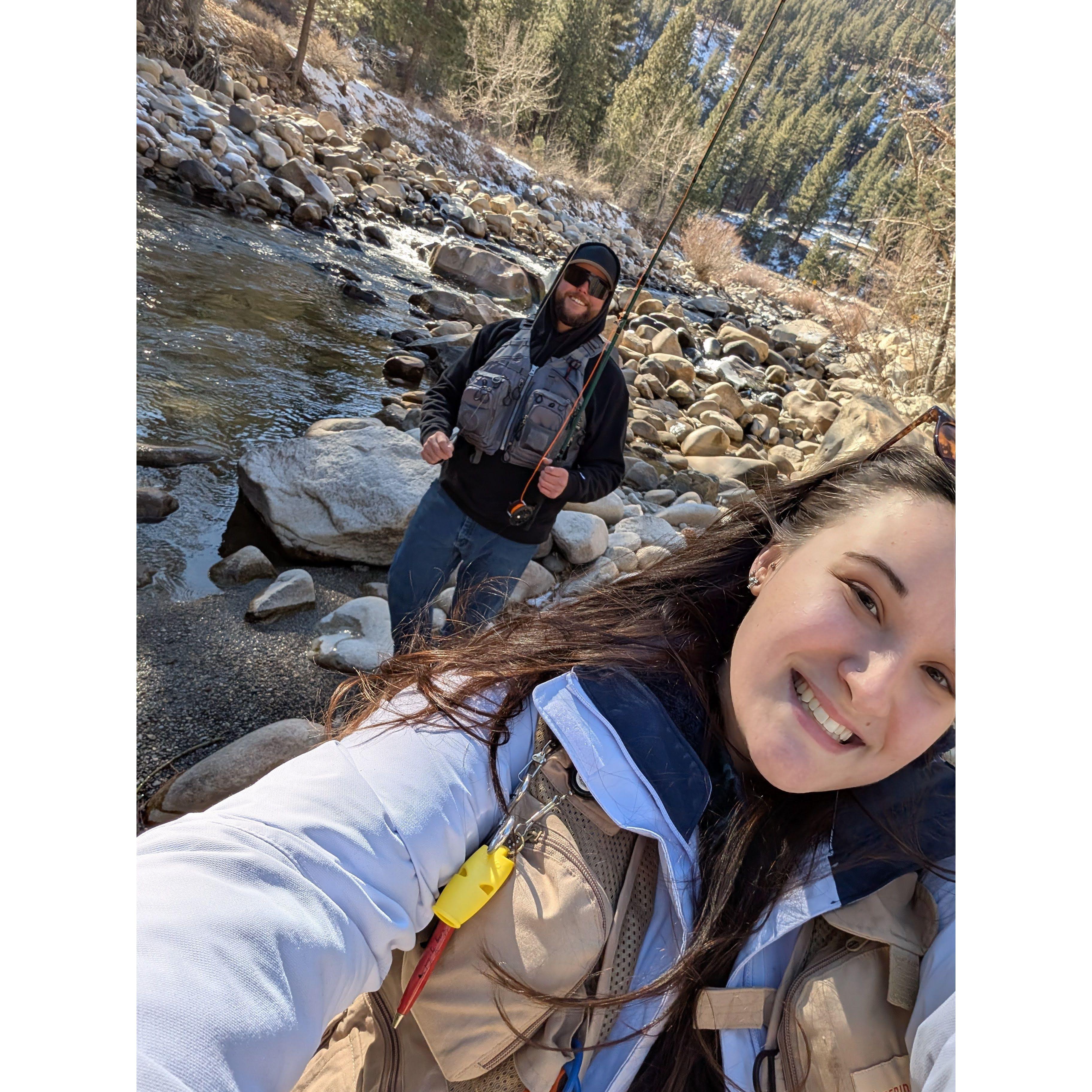 One of our favorite trips - a mountain getaway with winter fishing!