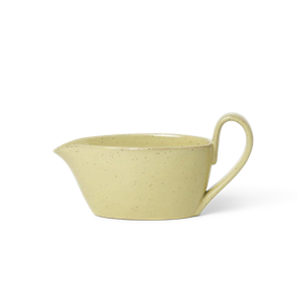 ferm LIVING Flow Sauce Boat in Yellow Speckle