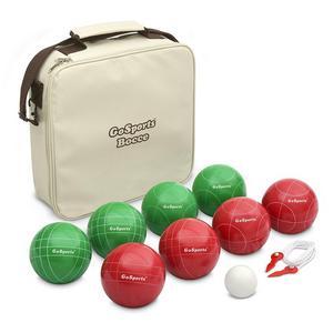 GoSports Premium Bocce Set with 8 Balls, Pallino, Case and Measuring Rope