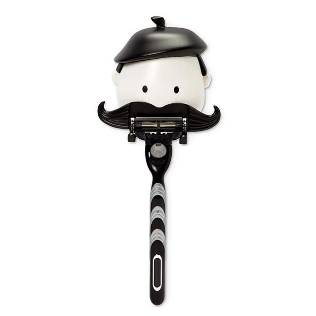 Peleg Design Mr. Razor, Suction Razor Holder, Shaving Razor Hook for Shower Bathroom Bath Mirror, Fun Unique Gift Idea Gifts for Dad