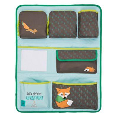 Lassig Little Tree Fox Backseat Car Organizer in Blue/Brown