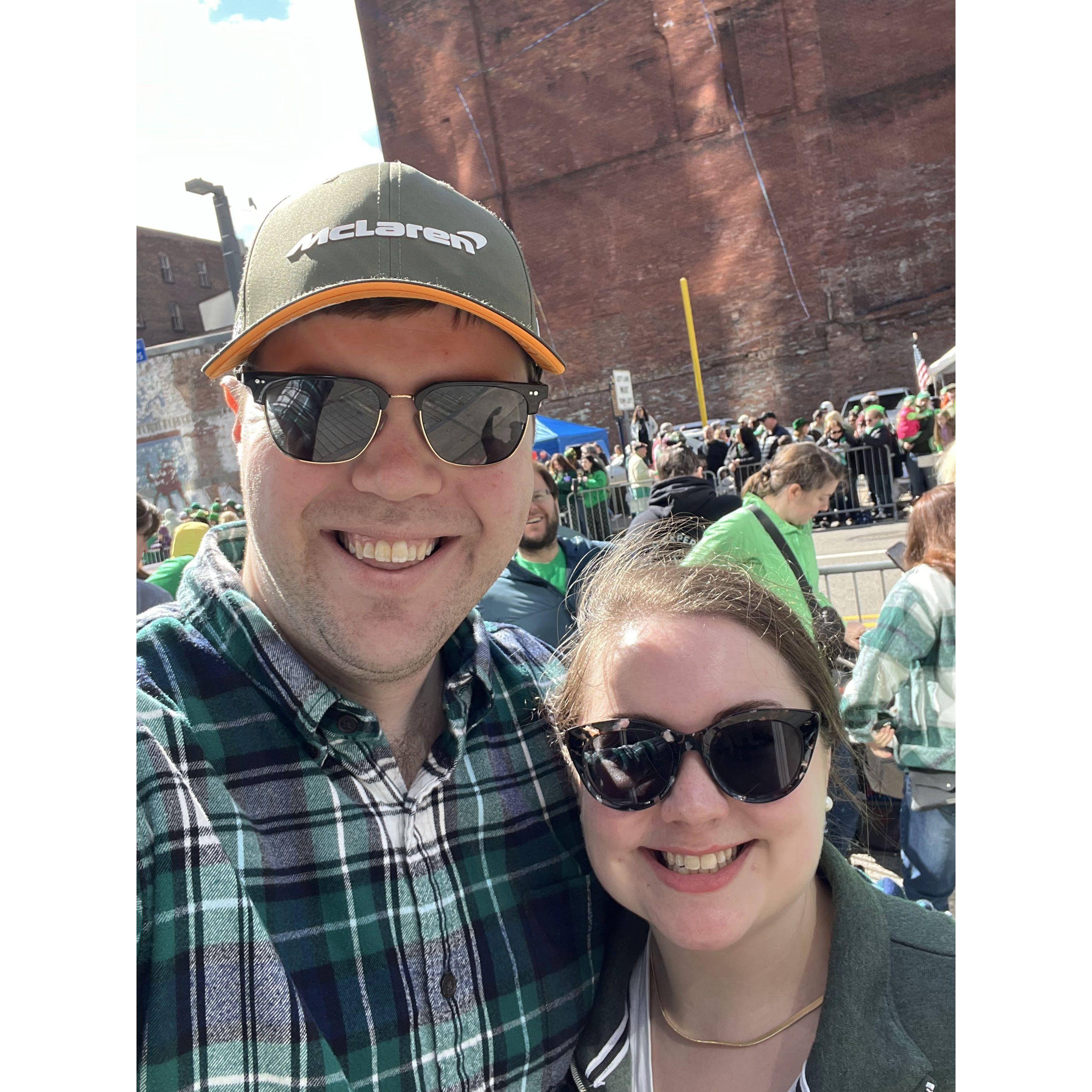 At the Pittsburgh St. Patrick's Day Parade