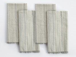 Fringe Stripe Organic Napkin, Set of 4