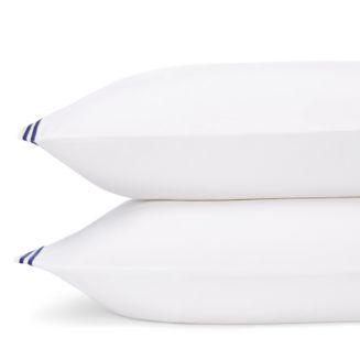 Italian Percale Stitch Standard Pillowcase, Charcoal Pair - 100% Exclusive