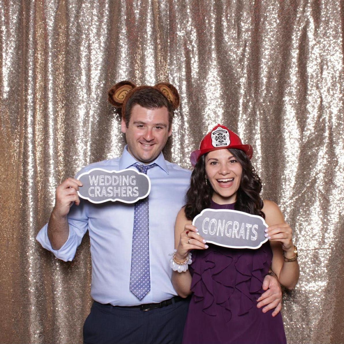 We go to a lot of weddings...
