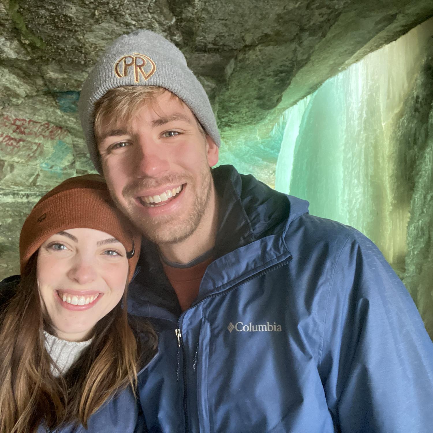Ice tunnel at Minnehaha falls
