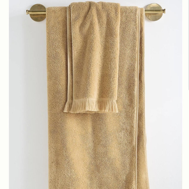 100% Turkish Cotton Towel Collection - Honey, Bath Towel