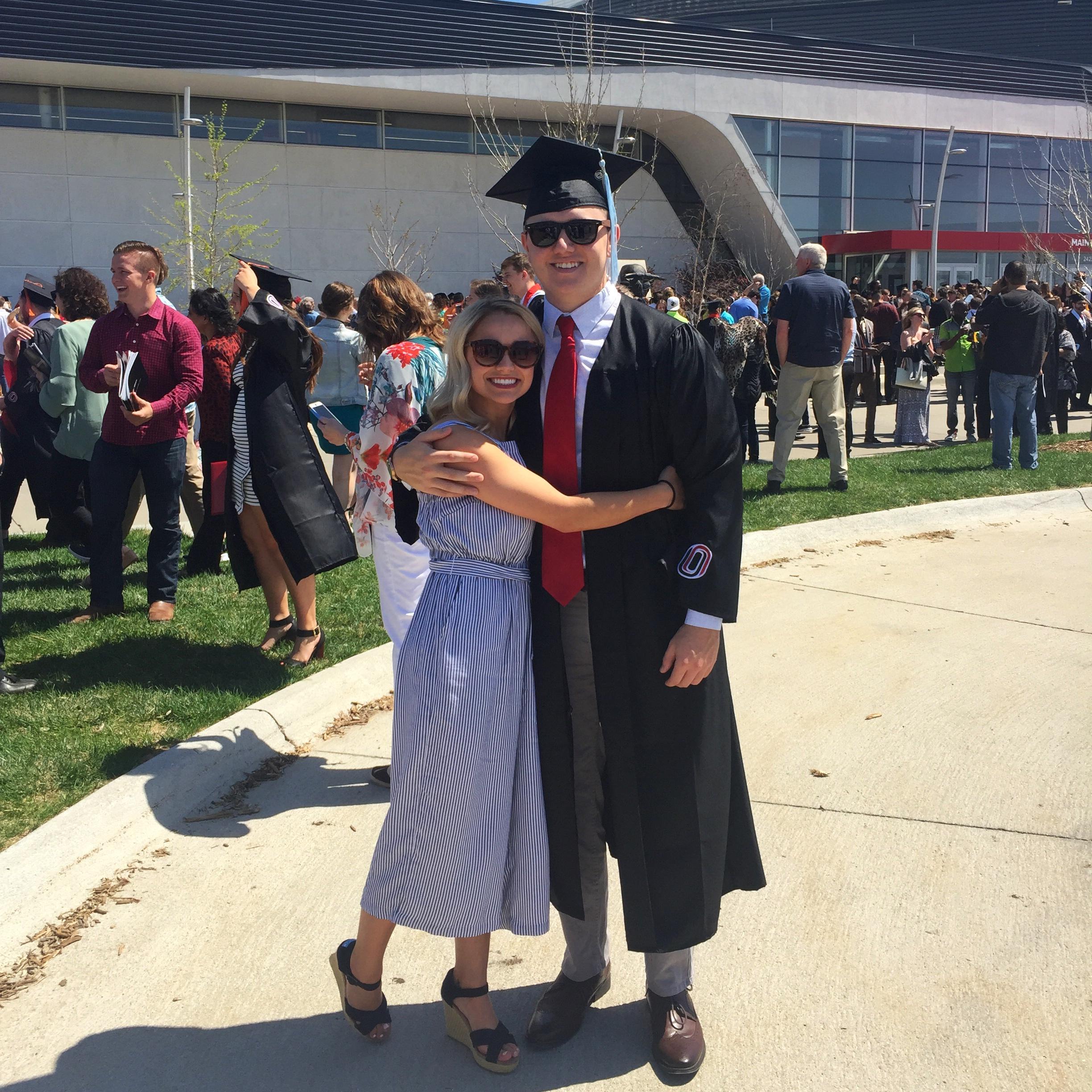Tj's college graduation from University of Nebraska Omaha, May 2018!