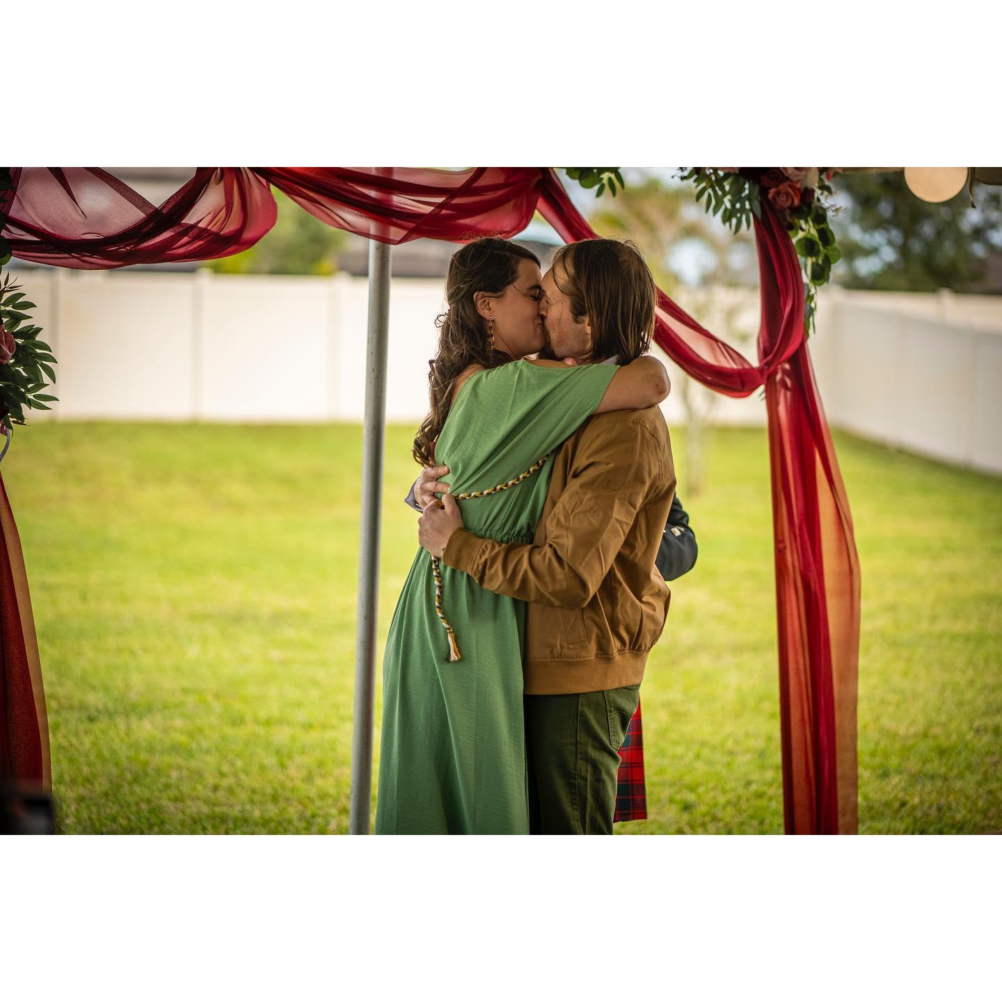 We tied our handfasting knot in November of 2023, a Celtic ceremony promising ourselves to one another one year before our official marriage.