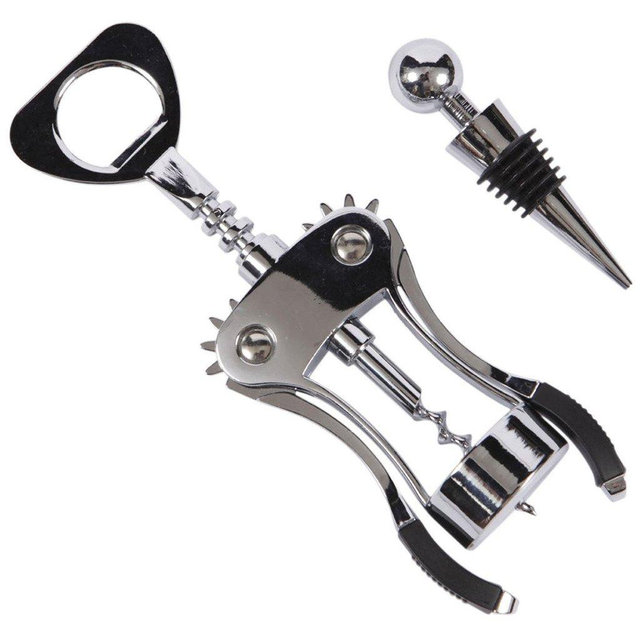 Foho Best Wing Corkscrew Wine Bottle Opener Luxury Waiter Corkscrew with Stopper Set for Wine Enthusiast Waiters - Sleeve Anchors