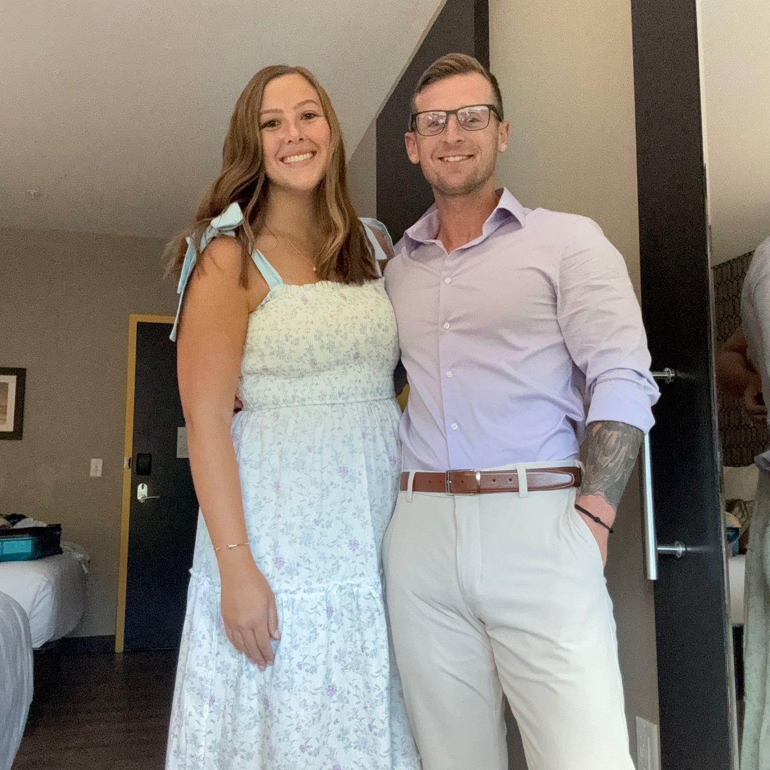 This was taken right before our engagement photos!