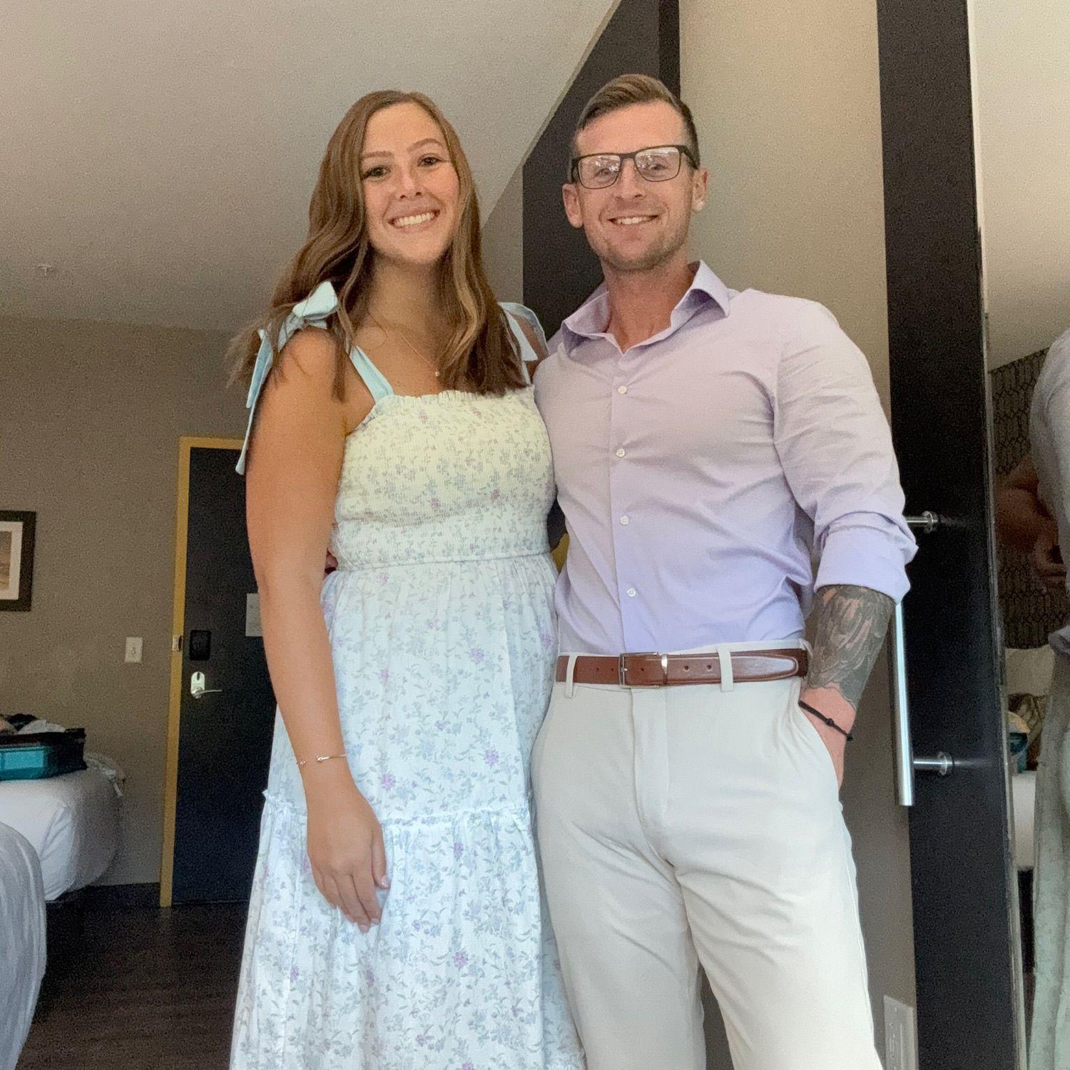 This was taken right before our engagement photos!