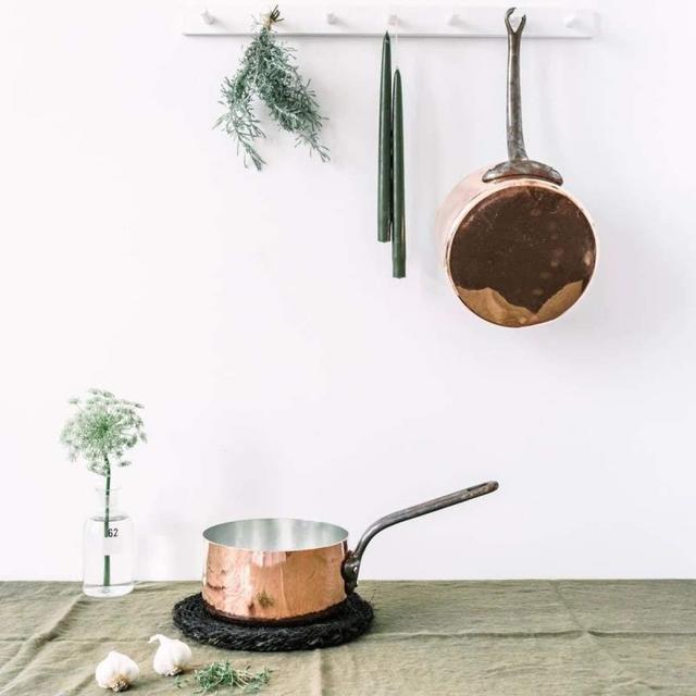 Vintage Re-Tinned Copper Pot