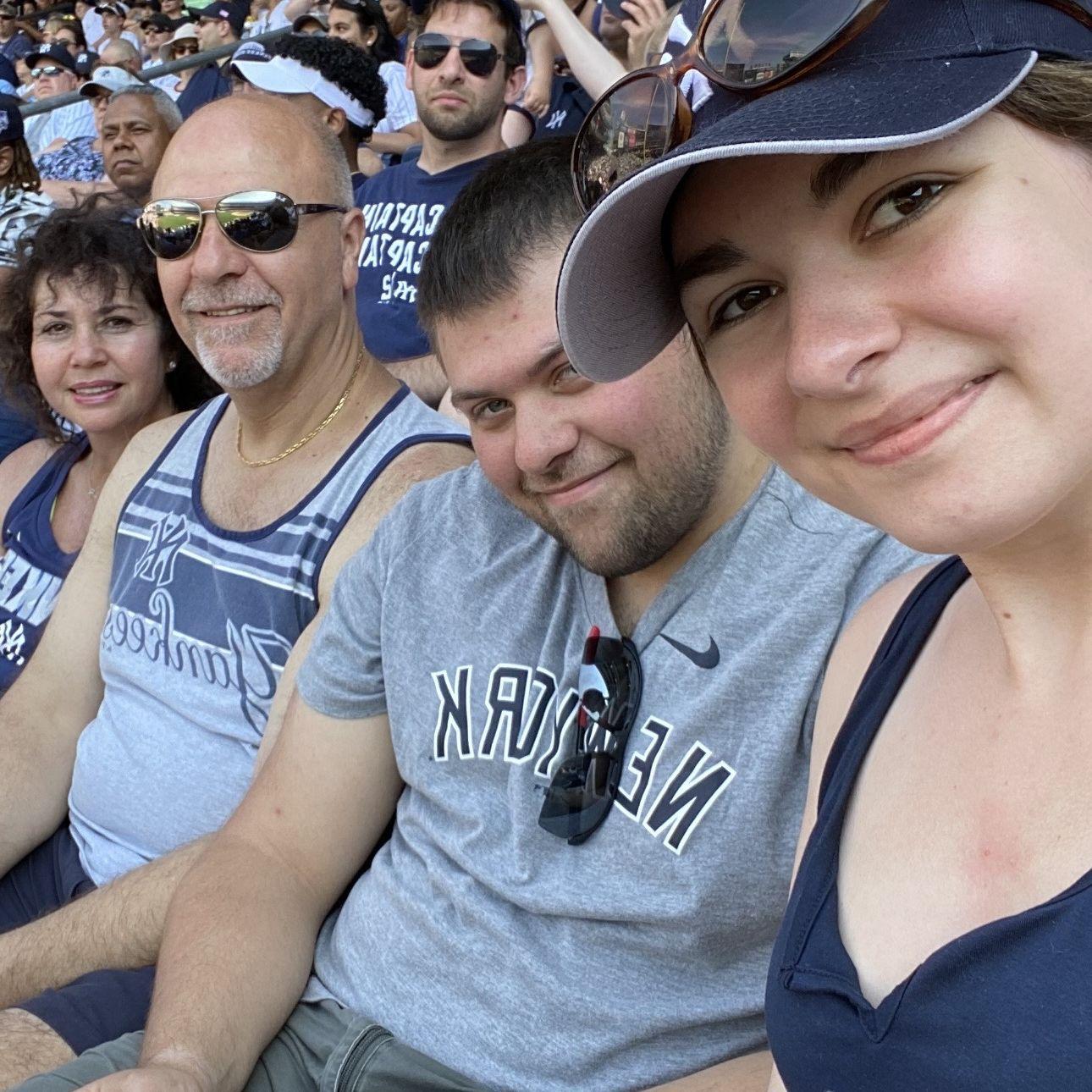 Us with Vinny's dad Vincenzo and stepmom Claudia