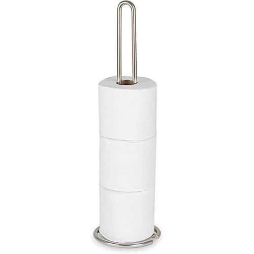 Spectrum Diversified Euro Toilet Tissue Reserve, Toilet Paper Holder, Toilet Roll Holder, Holds Regular & Jumbo Rolls, Modern Bathroom Fixture
