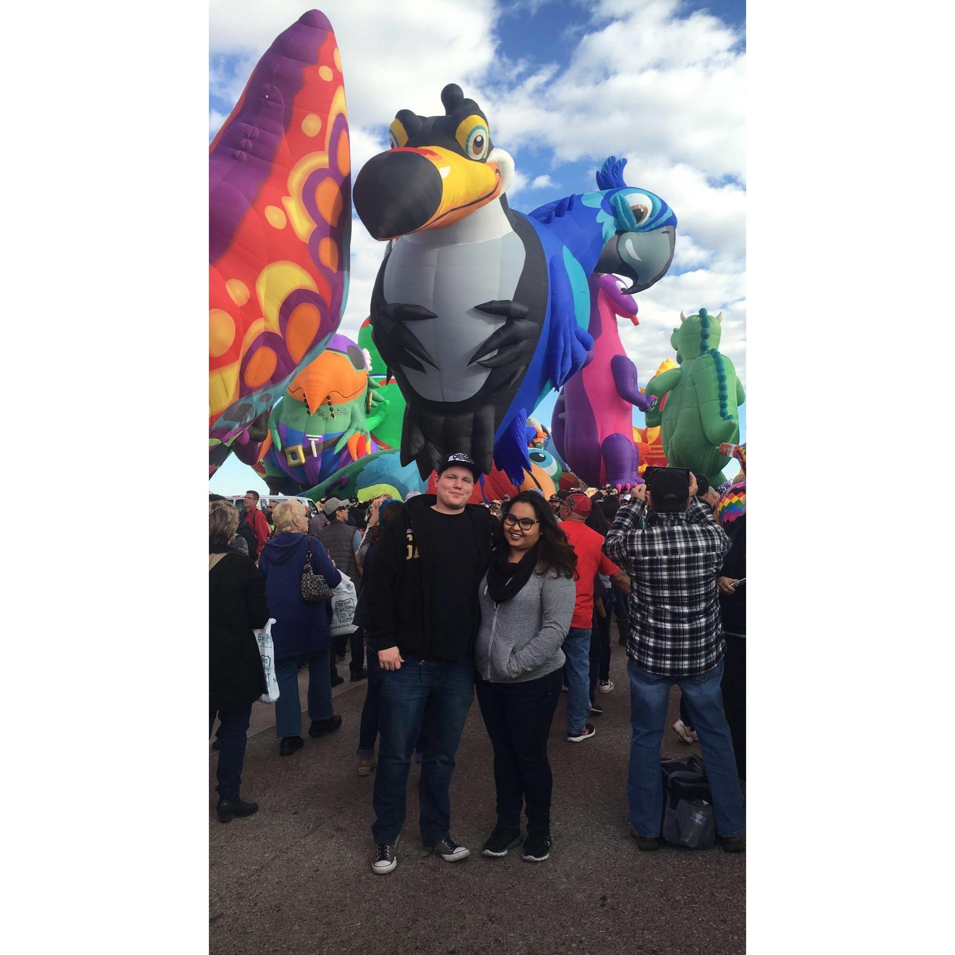 First time taking Mike to the International Balloon Fiesta in Albuquerque