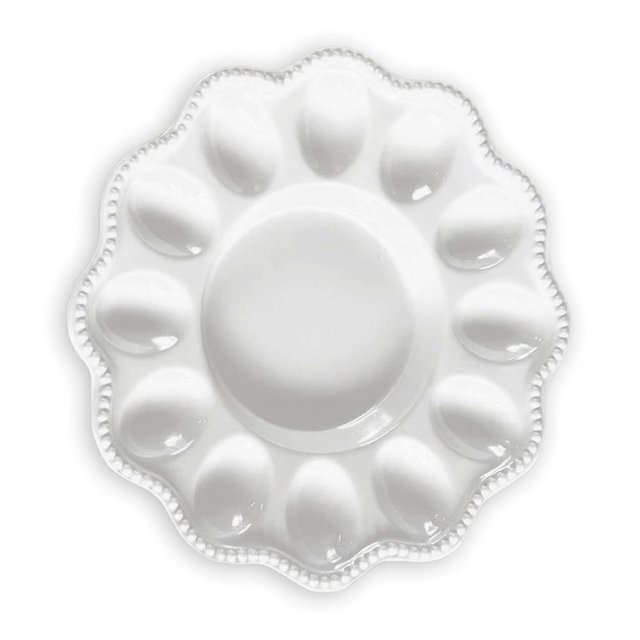 Beatriz Ball VIDA Alegria Deviled Egg Platter (White)
