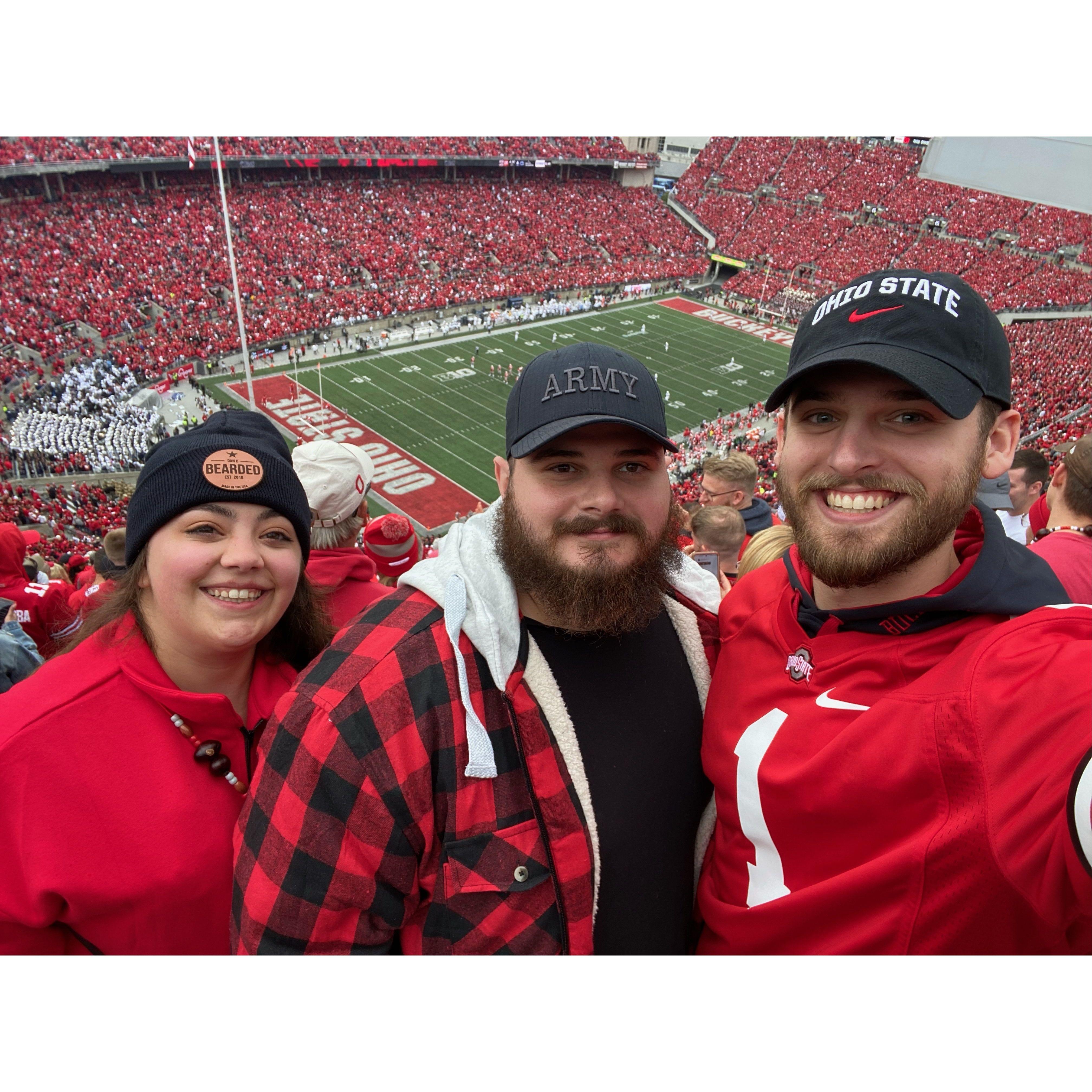 Erika Walter and Justin at the Ohio State vs Penn State Game 10/21/23