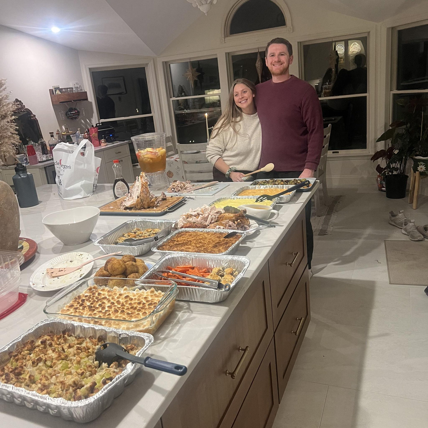 Our first friendsgiving in our home!
