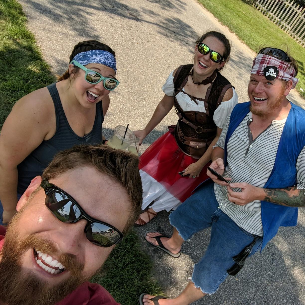 Hanging out with some pirate friends August 2018
