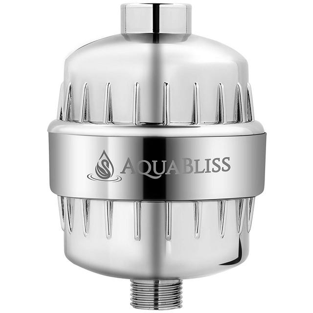 AquaBliss High Output 12-Stage Shower Filter - Reduces Dry Itchy Skin, Dandruff, Eczema, and Dramatically Improves The Condition of Your Skin, Hair and Nails - Chrome (SF100)