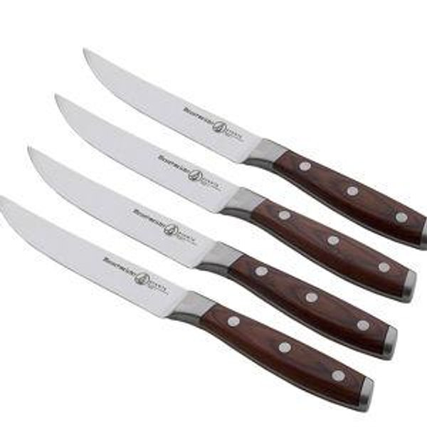 Avanta Pakkawood 4-Piece Fine Edge Steak Knife Set