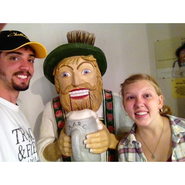 Posing with Karl in Leavenworth at the Nutcracker Museum