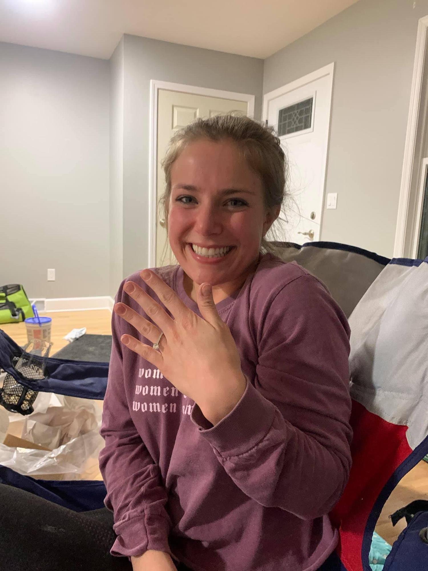 Engagement night! First night in our new home!