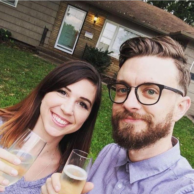 Our first day as homeowners!