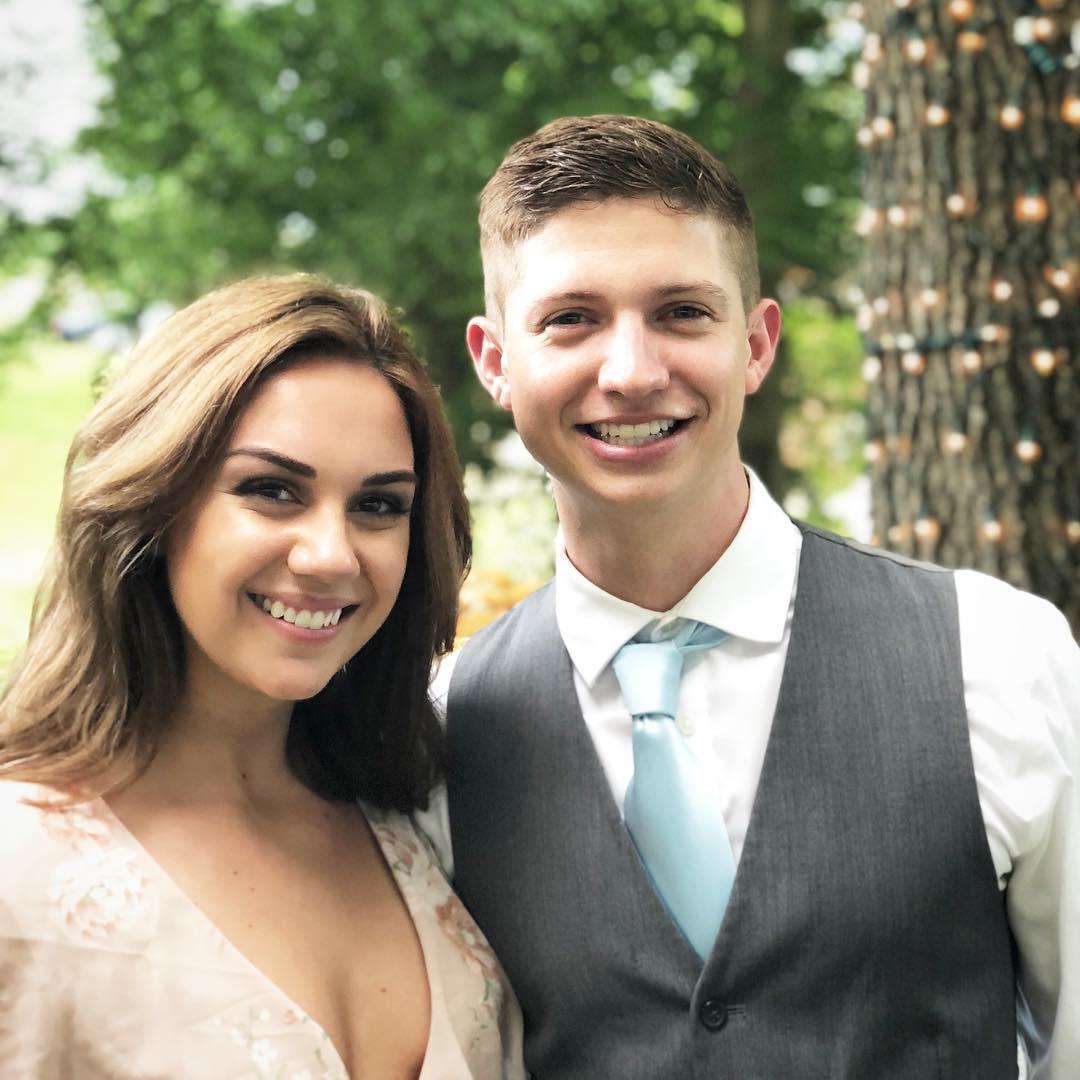 This was taken at Dustin's sister wedding. Fun Fact about my hair, Dustin actually helped me dye it the weekend before.