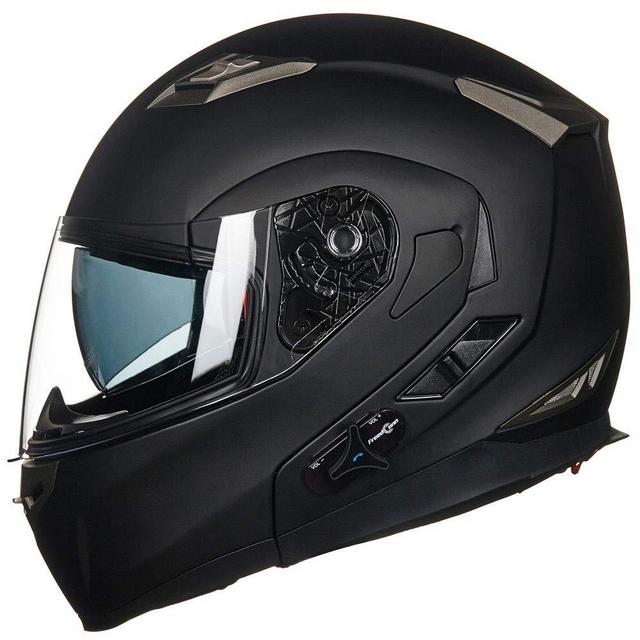 ILM Bluetooth Integrated Modular Flip up Full Face Motorcycle Helmet Sun Shield Mp3 Intercom Model 953/953 PRO