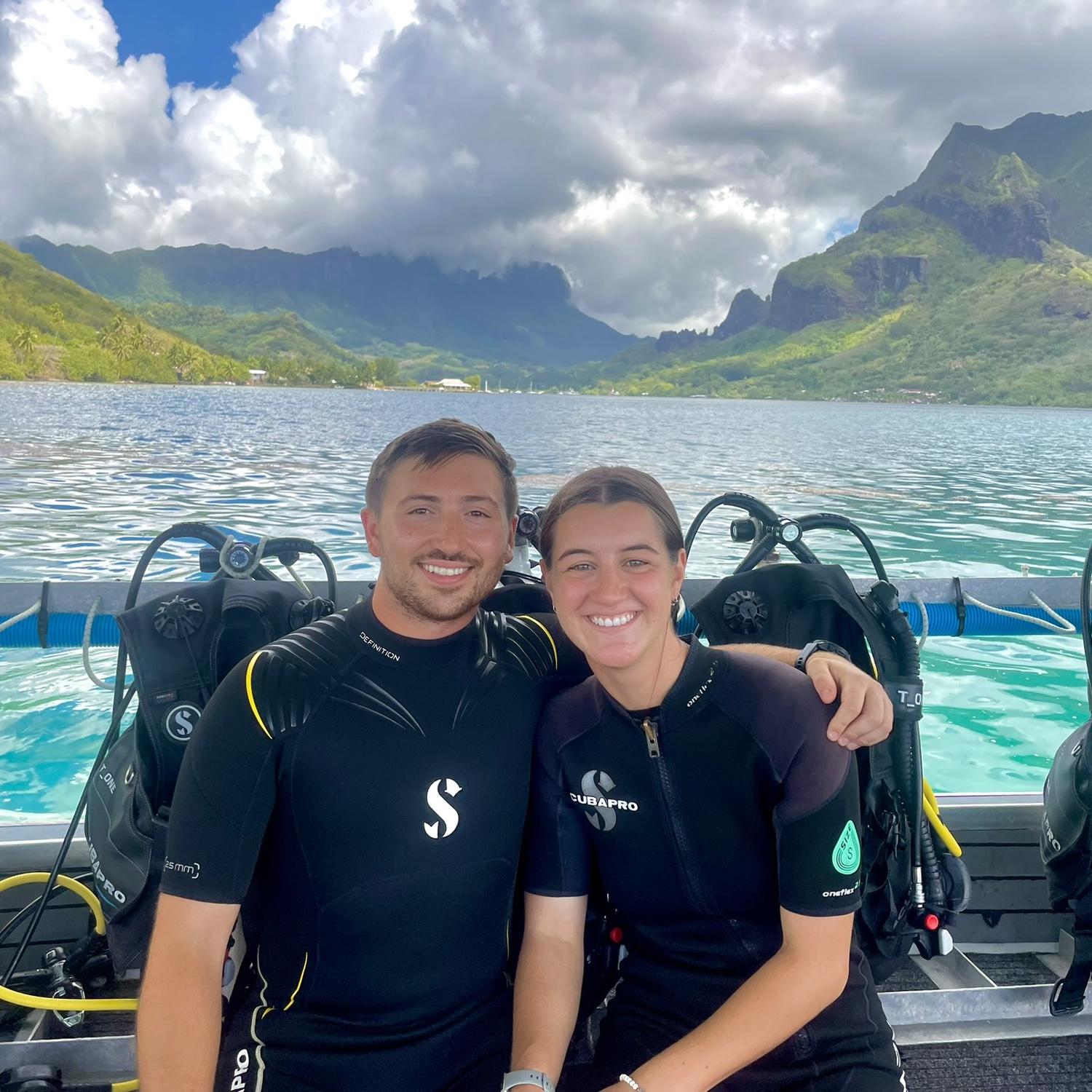 Scuba diving in Tahiti