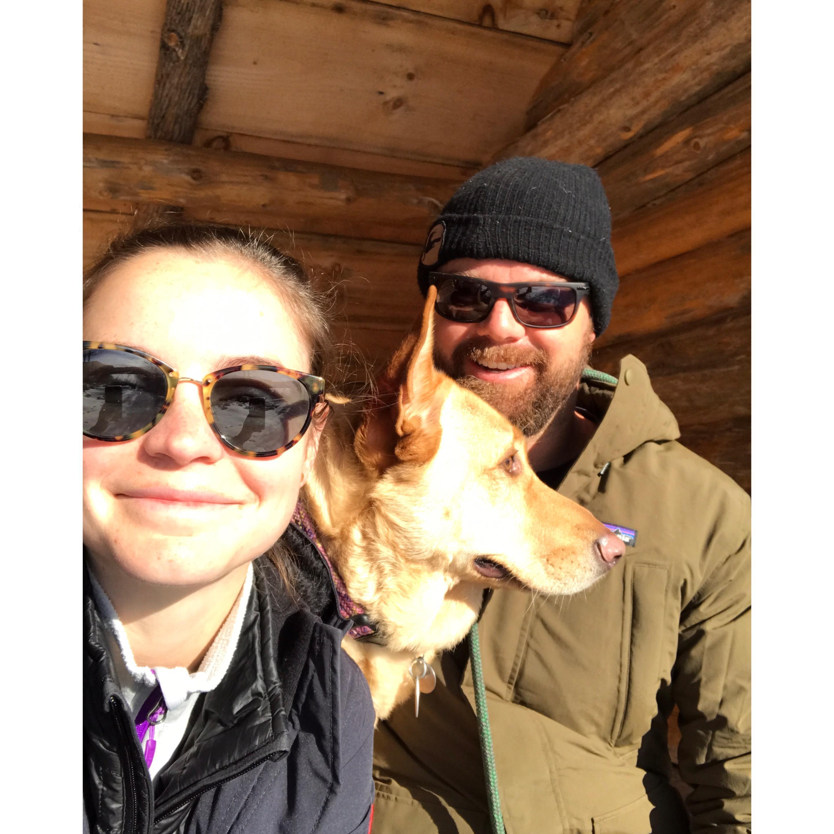 Adirondacks with Lina in January 2019