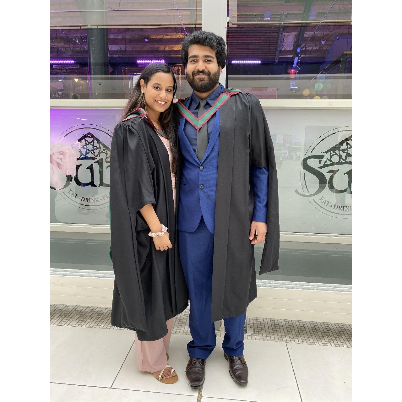 We celebrated our Master's Graduation together